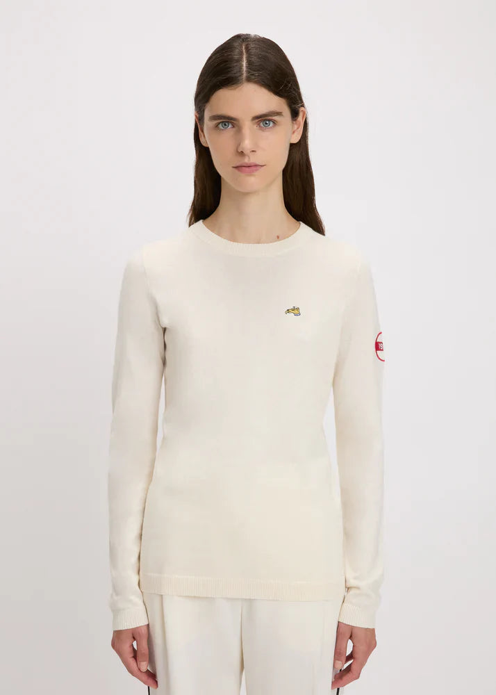 Bella freud 1970 patch jumper - ivory Knitwear Bella Freud