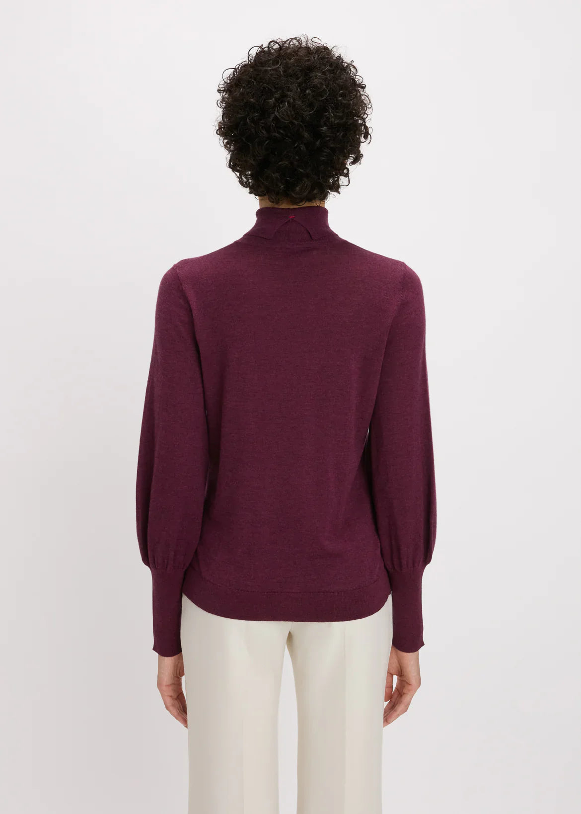 Bella freud puff sleeve jumper - plum Knitwear Bella Freud