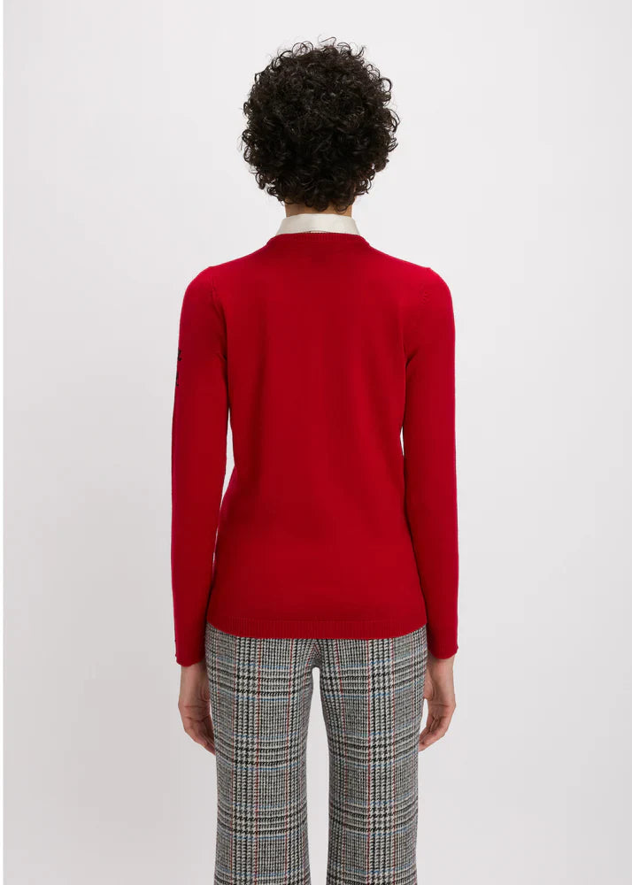 Bella freud safety pin jumper - red Knitwear Bella Freud