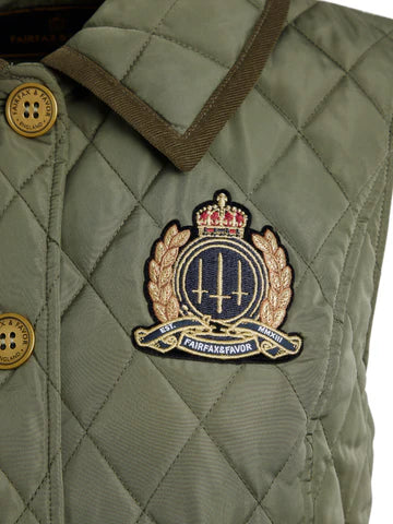 Bella quilted gilet - sage Gilets FAIRFAX & FAVOR