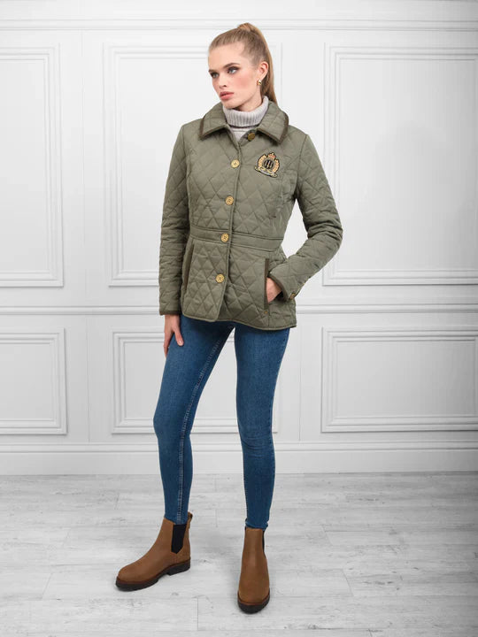 Bella quilted jacket - sage Padded Jackets FAIRFAX & FAVOR
