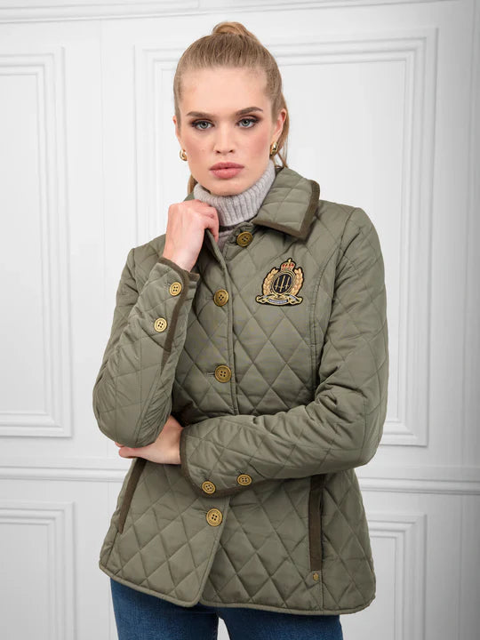 Bella quilted jacket - sage Padded Jackets FAIRFAX & FAVOR