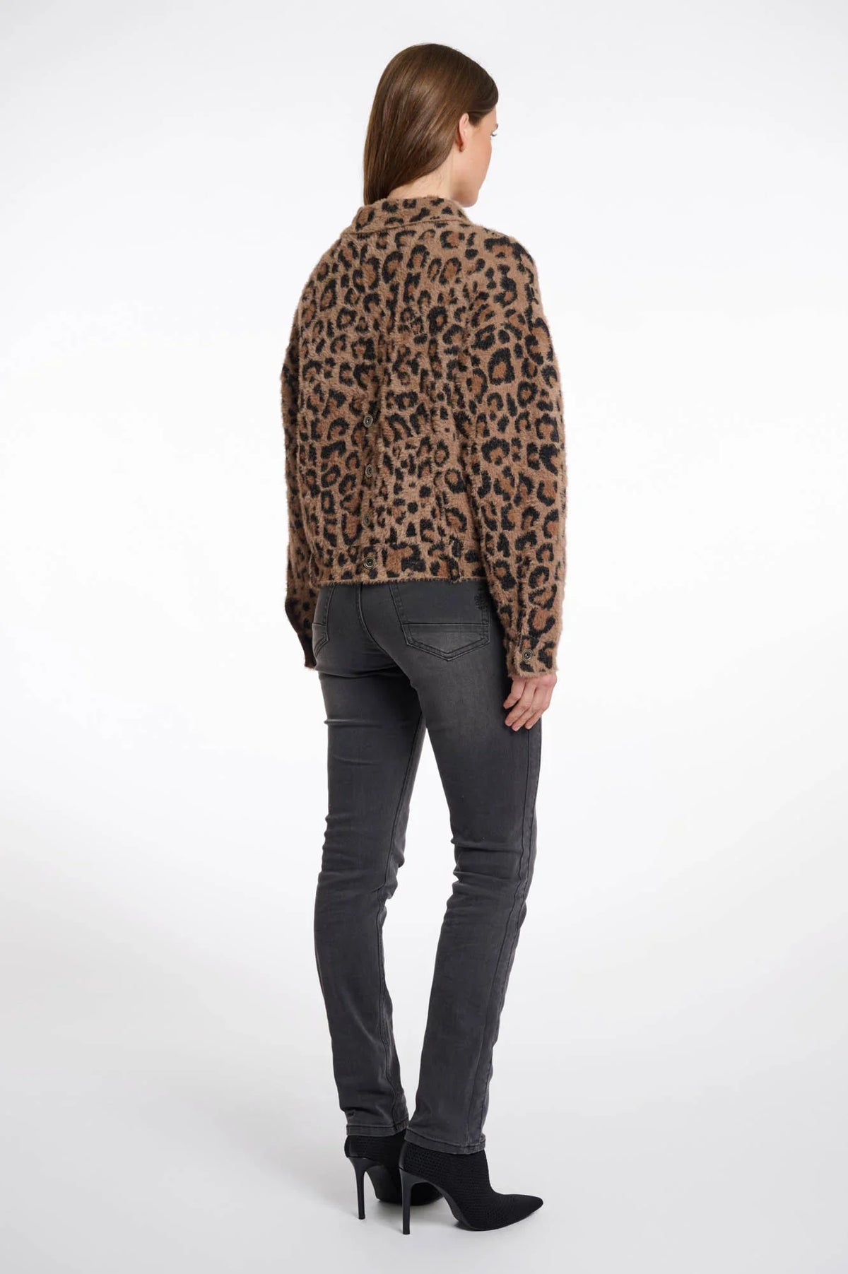 Bubbly boxy jacket - leopard Jackets Rino & Pelle