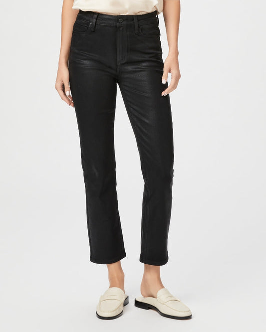 Cindy - black fog luxe coating Denim Jeans PAIGE