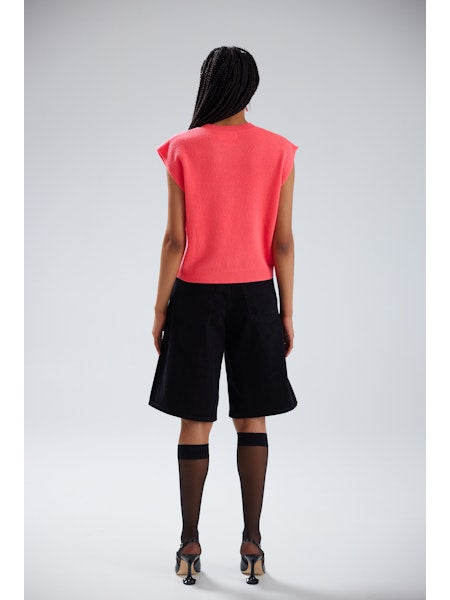 Colorush lucca crew neck tank - grapefruit Sweater Colorush