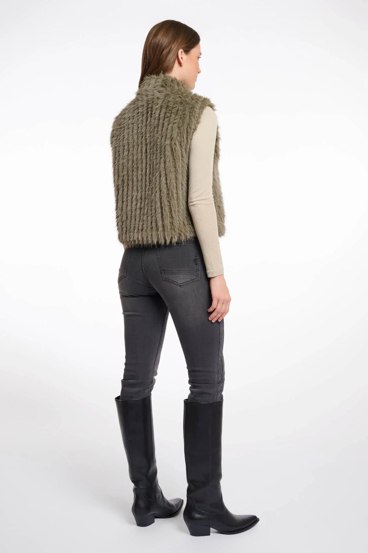Dava gilet - green ash Gilets Rino & Pelle