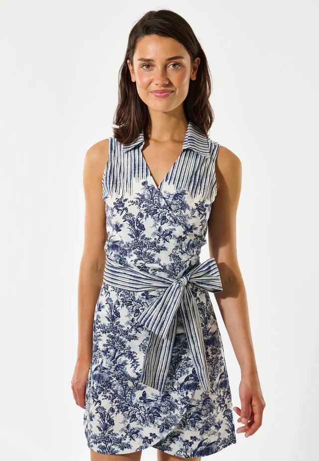 Dea kudibal elianna wrap dress - kew gardens ink Dresses