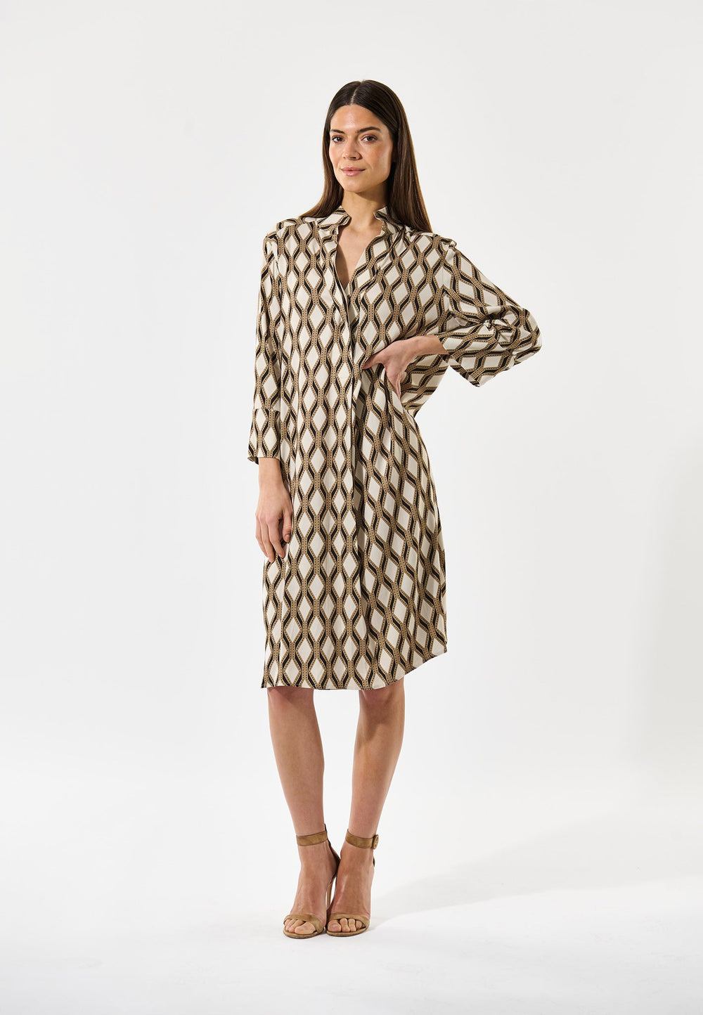 Dea Kudibal Eva Blouse With Elasticated Neck Army Green main image 0