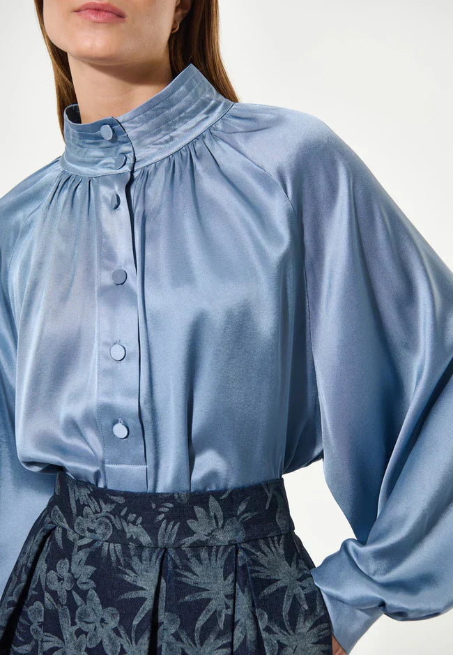 Dea kudibal nicola shirt with sleeve detail - harbour