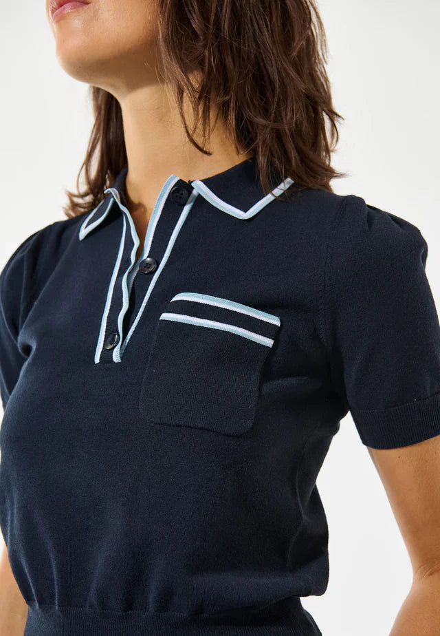 Dea kudibal paloma polo shirt with pocket - ink Short