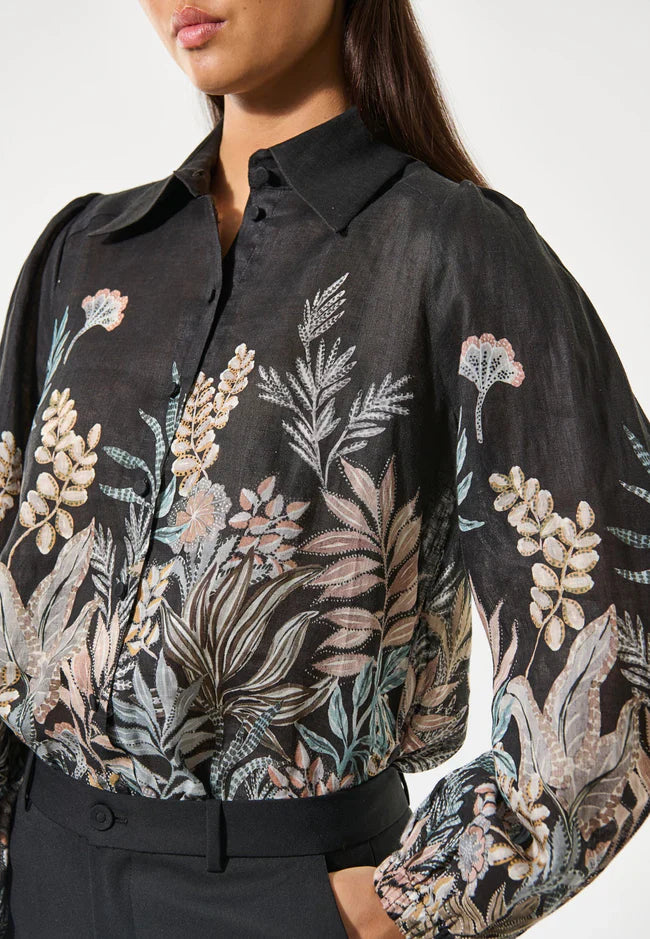 Dea kudibal sioma shirt with balloon sleeves - nori Shirts