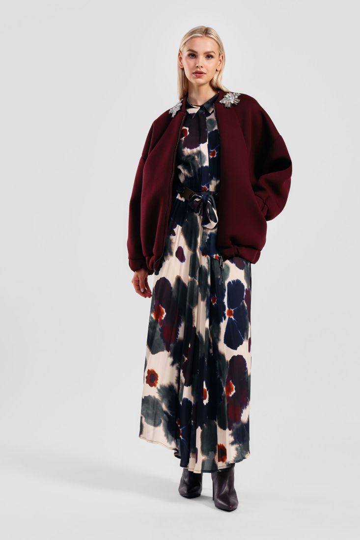 Dixie long dress with floral print - multi Dresses Dixie