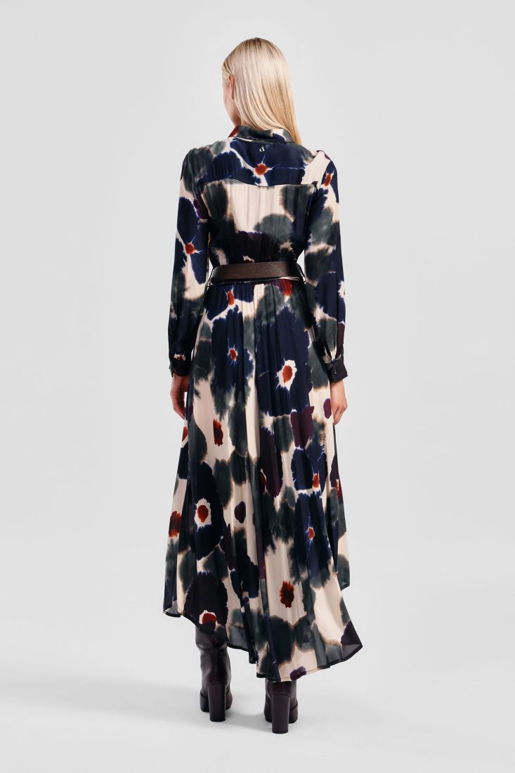 Dixie long dress with floral print - multi Dresses Dixie