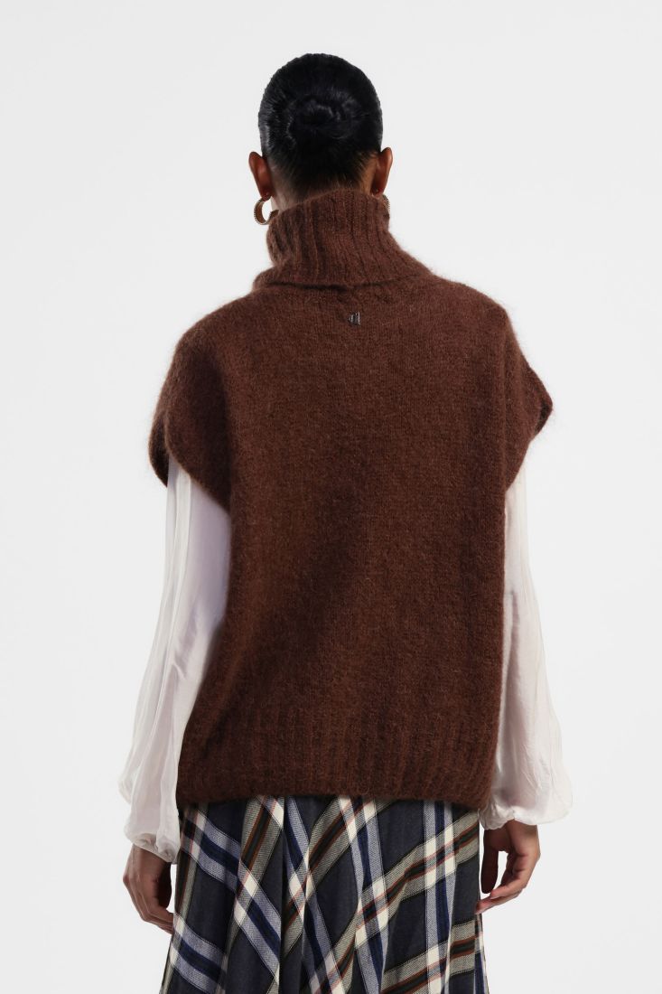 Dixie sleeveless sweater with turtleneck Sweater Dixie