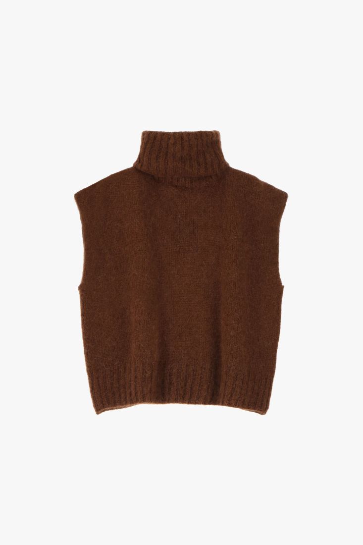 Dixie sleeveless sweater with turtleneck Sweater Dixie