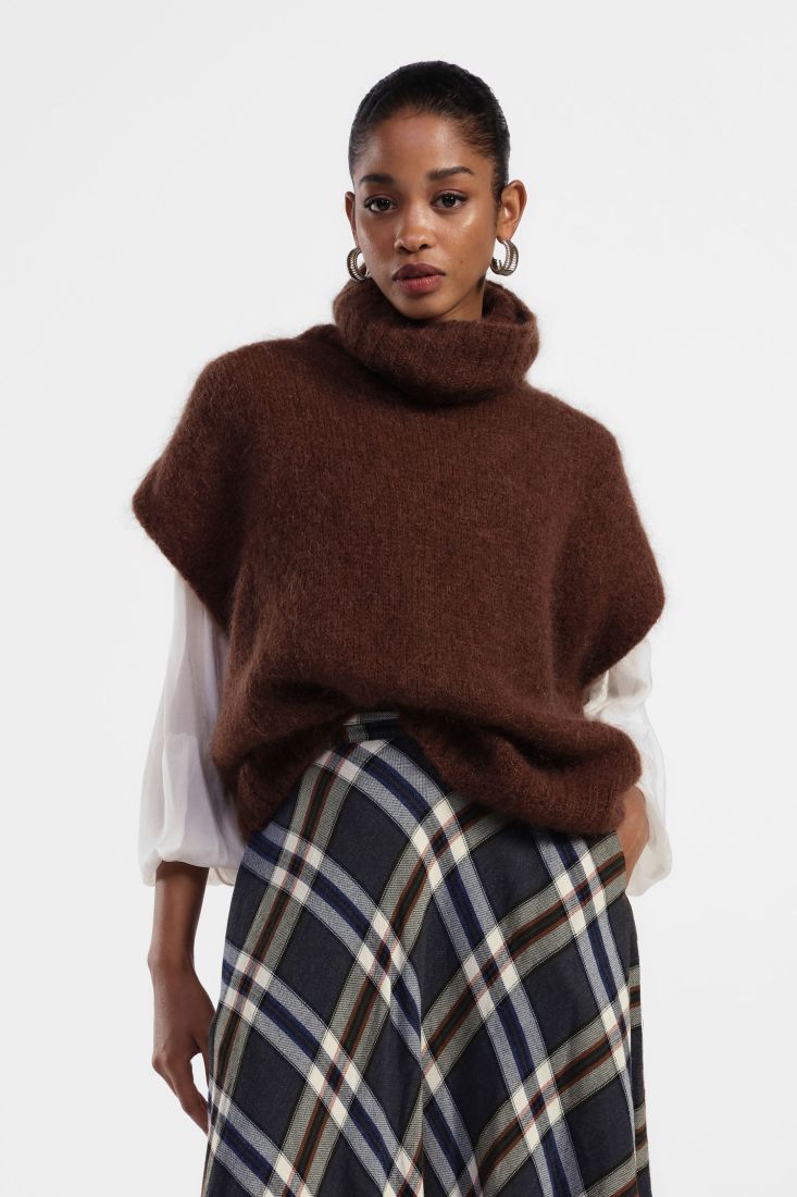 Dixie sleeveless sweater with turtleneck Sweater Dixie
