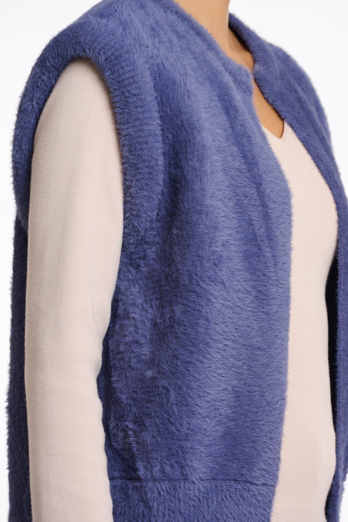 Elona short waistcoat - blue shadow Waistcoat Rino & Pelle