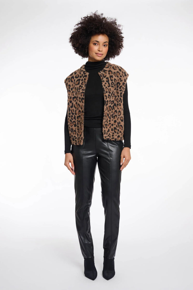Elona short waistcoat - leopard Waistcoat Rino & Pelle