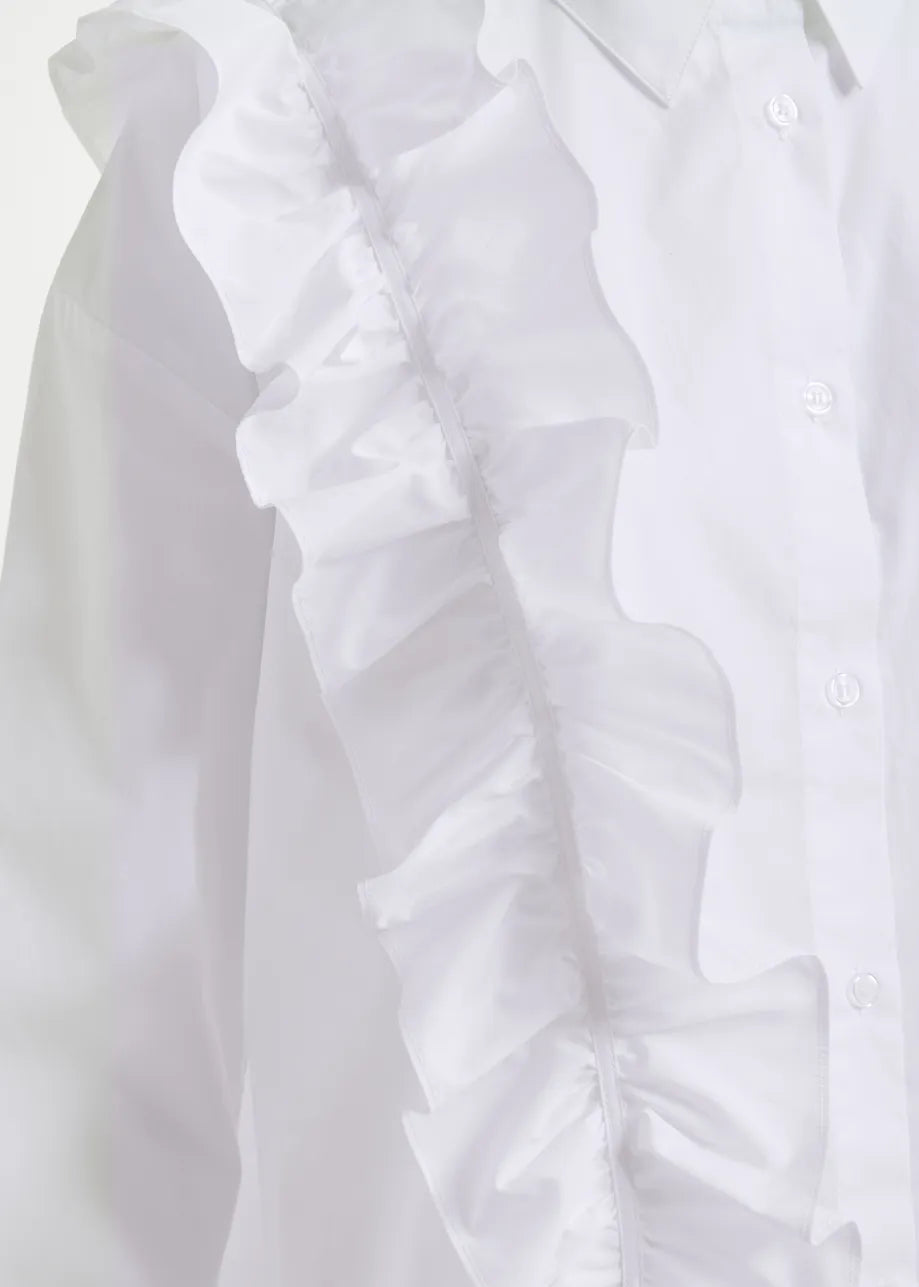 Essentiel antwerp ibody frill shirt - white Shirts