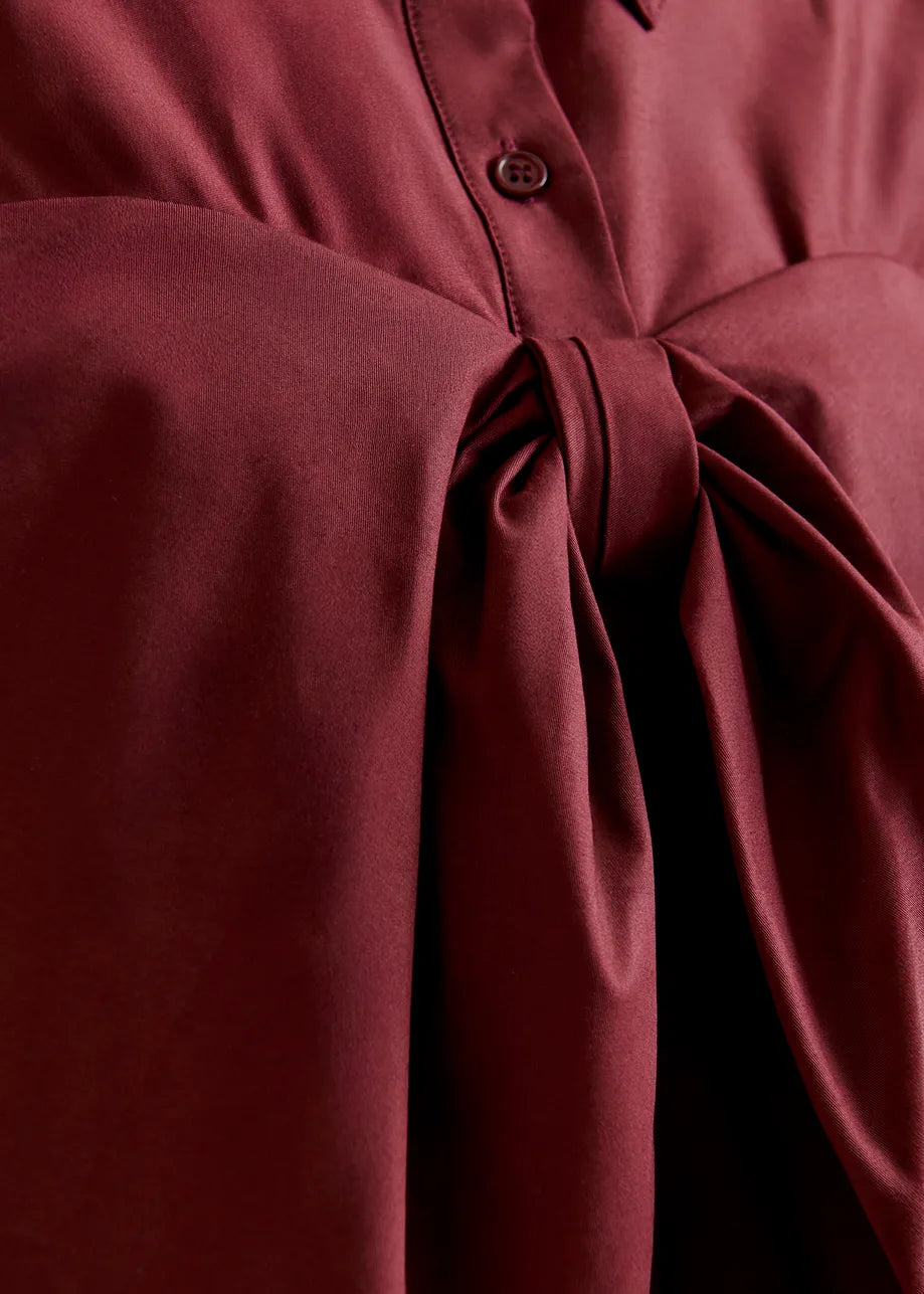 Essentiel antwerp ibow shirt - burgundy Shirts Essentiel