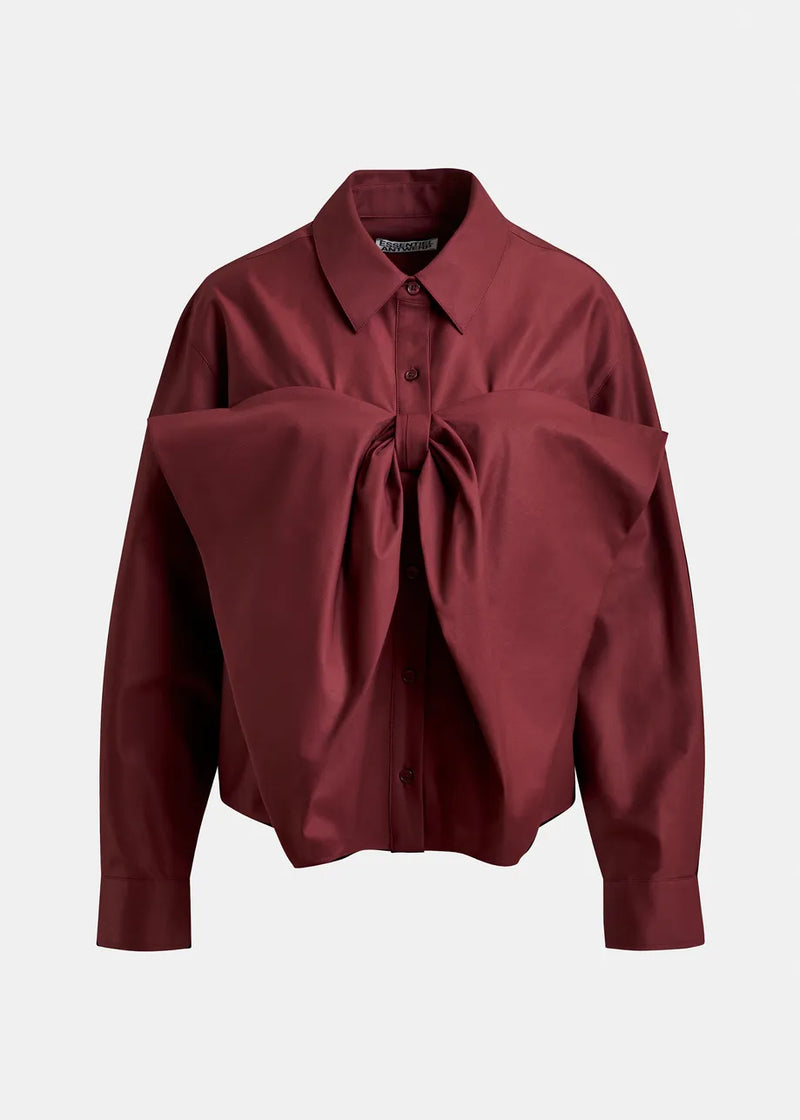 Essentiel antwerp ibow shirt - burgundy Shirts Essentiel
