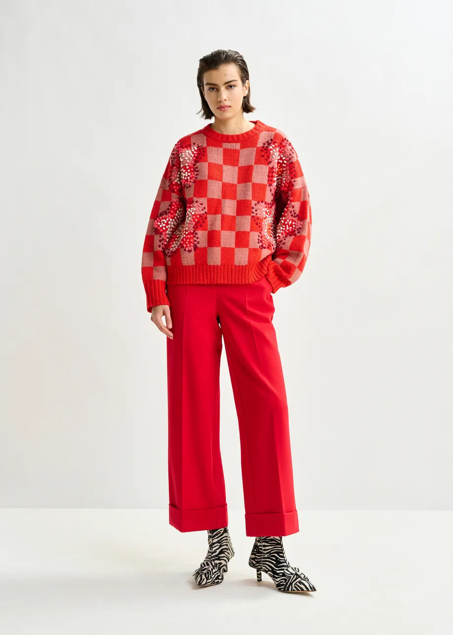 Essentiel antwerp imo cropped trousers - red Trousers