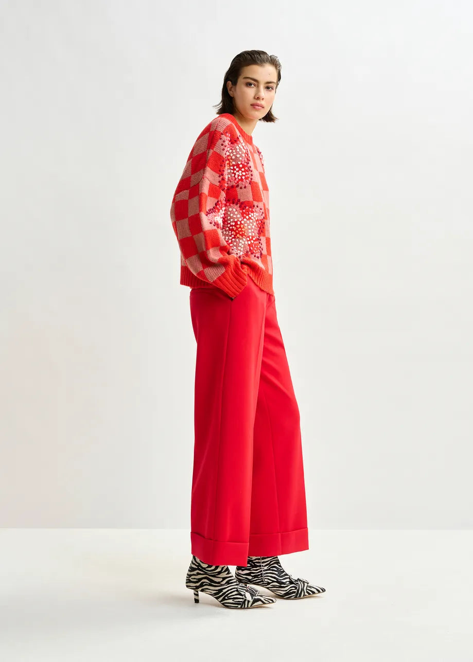 Essentiel antwerp imo cropped trousers - red Trousers