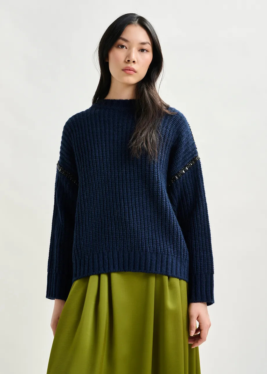 Essentiel antwerp indsay turtleneck sweater with detachable