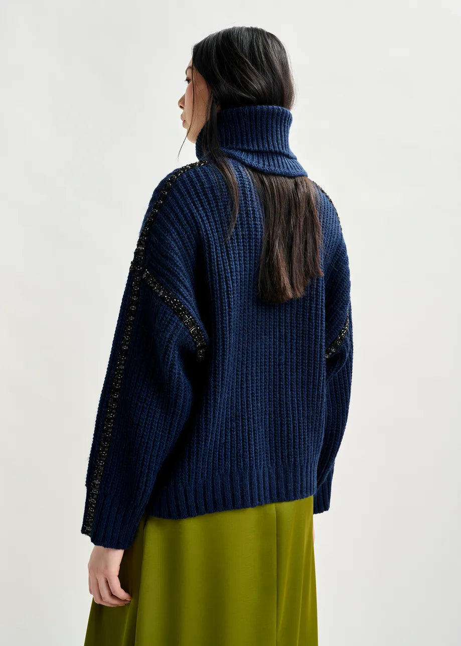 Essentiel antwerp indsay turtleneck sweater with detachable