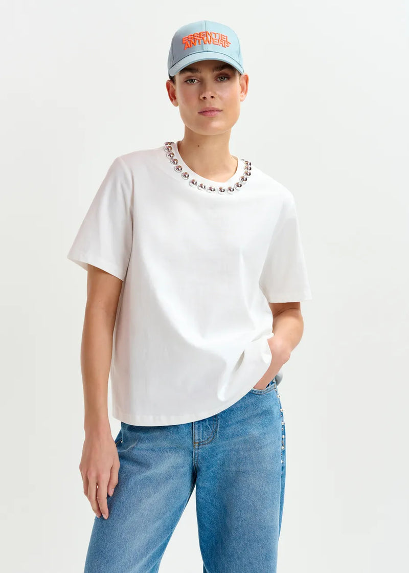 Essentiel antwerp intenso silver balls t-shirt T-shirts