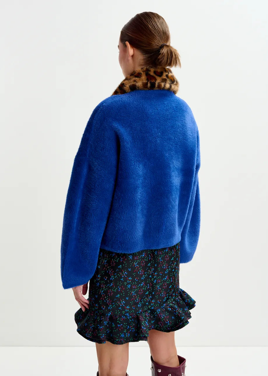 Essentiel antwerp intention cardigan with removable faux