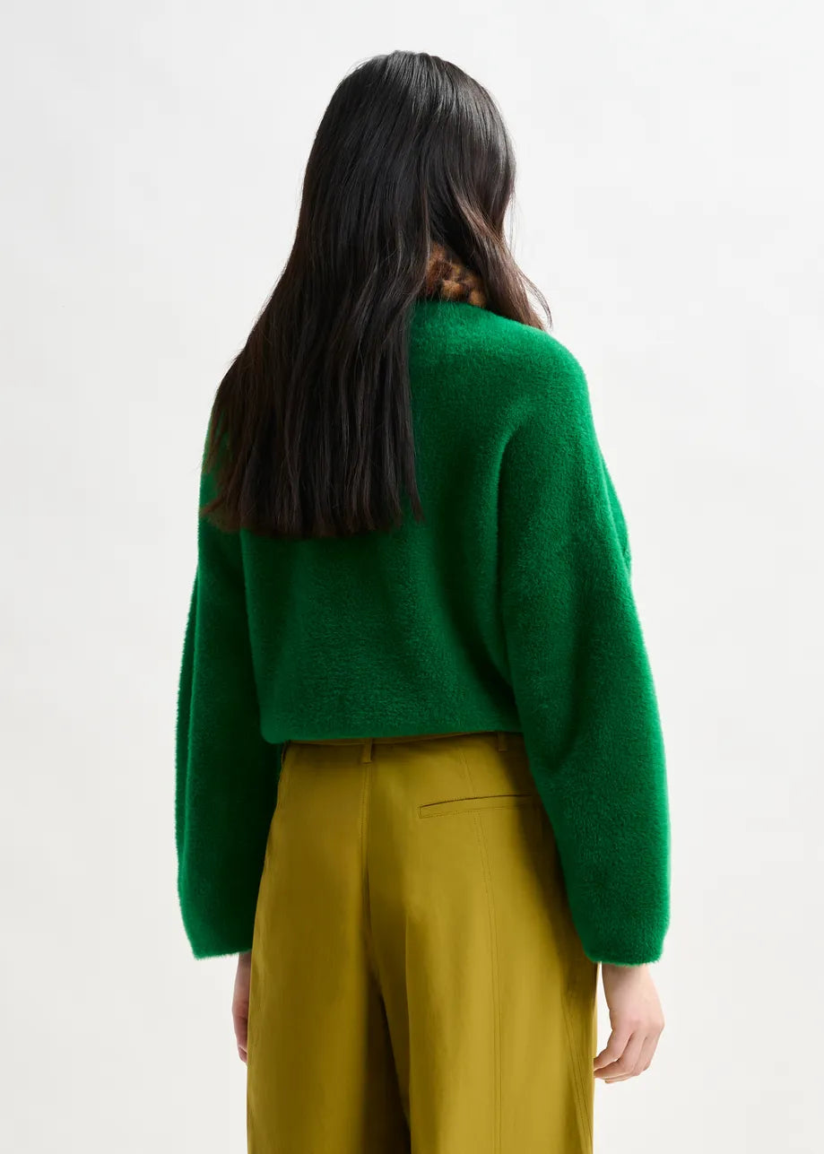 Essentiel antwerp intention cardigan with removable faux