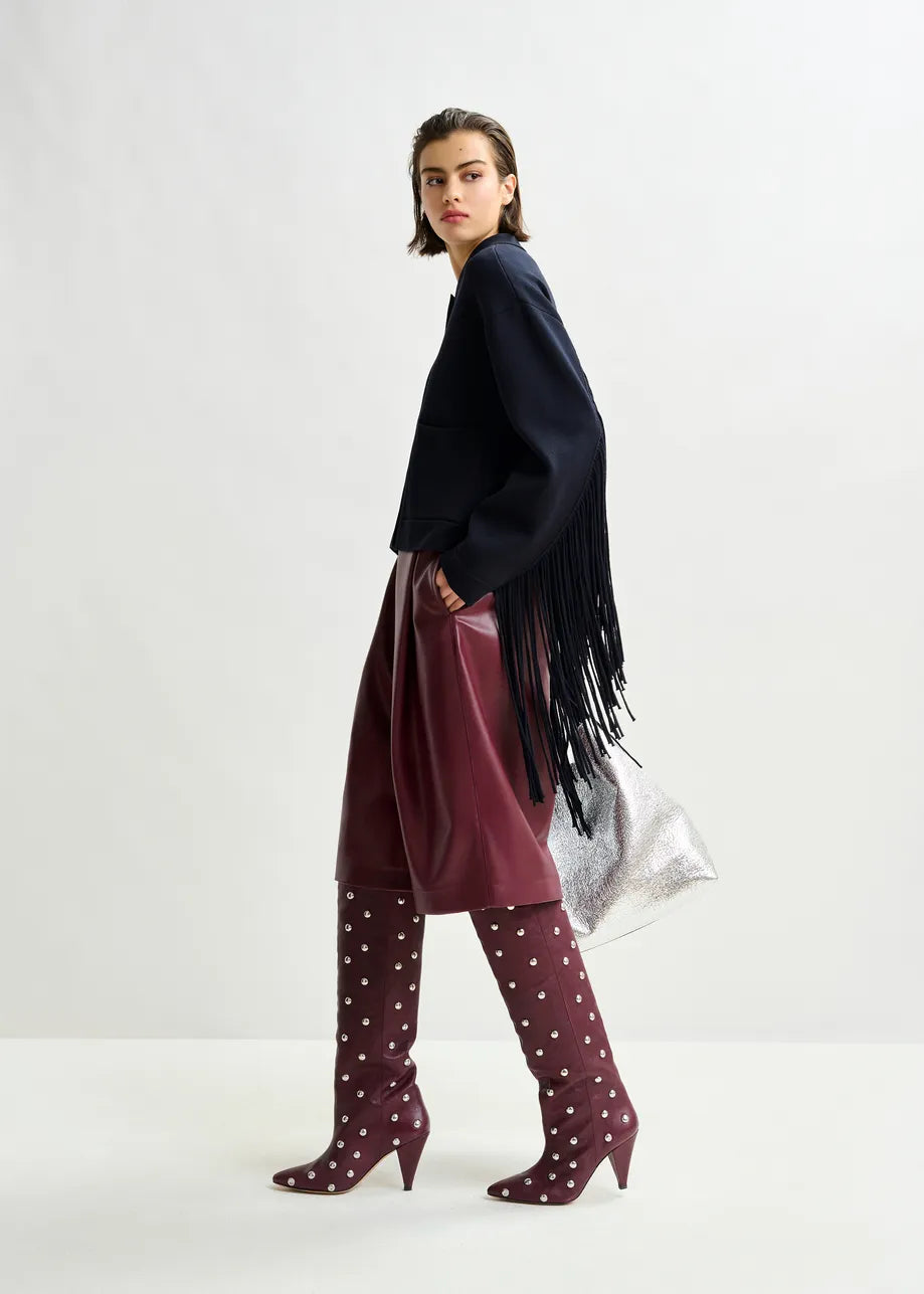 Essentiel antwerp istern cropped knitted jacket