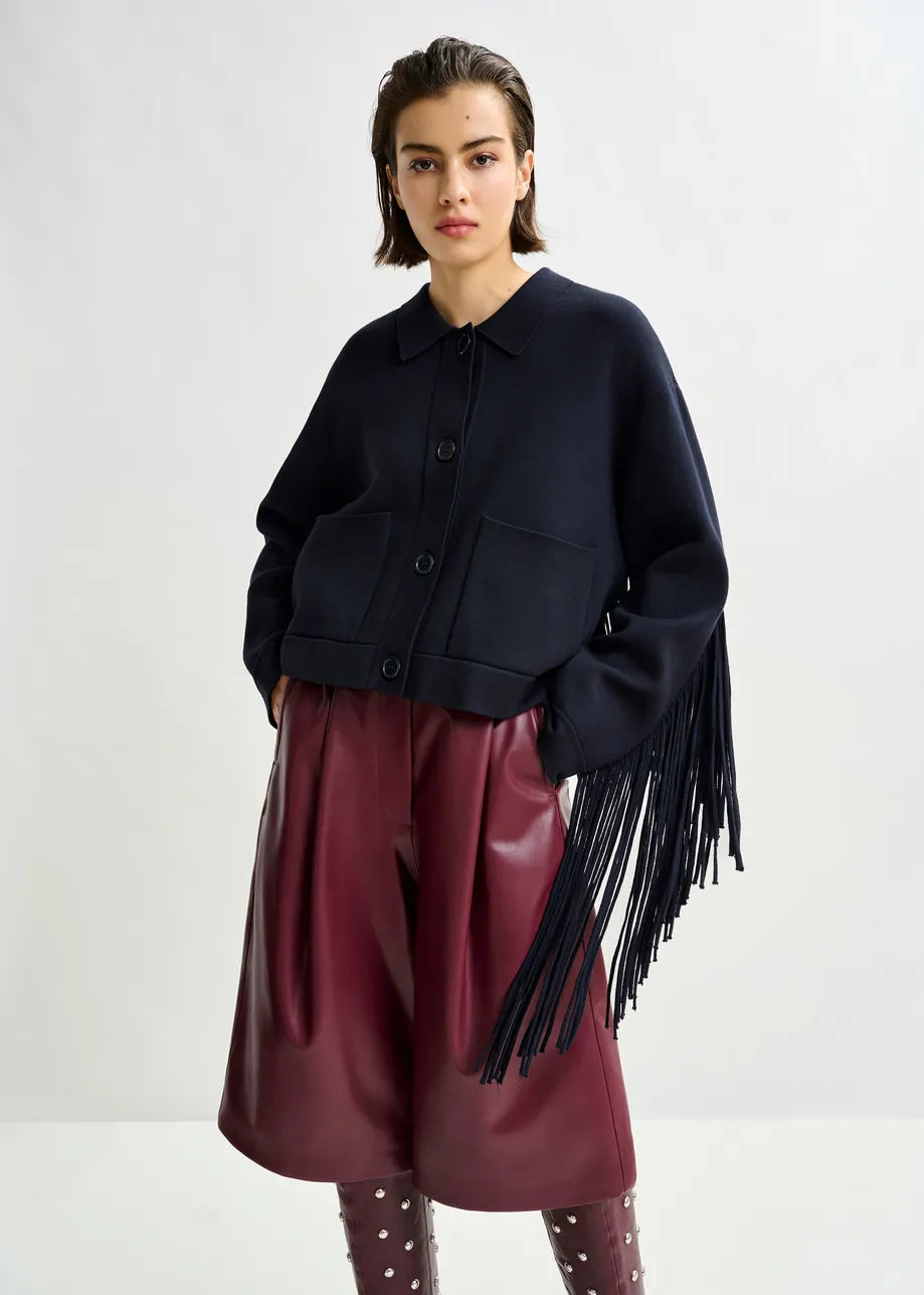 Essentiel antwerp istern cropped knitted jacket