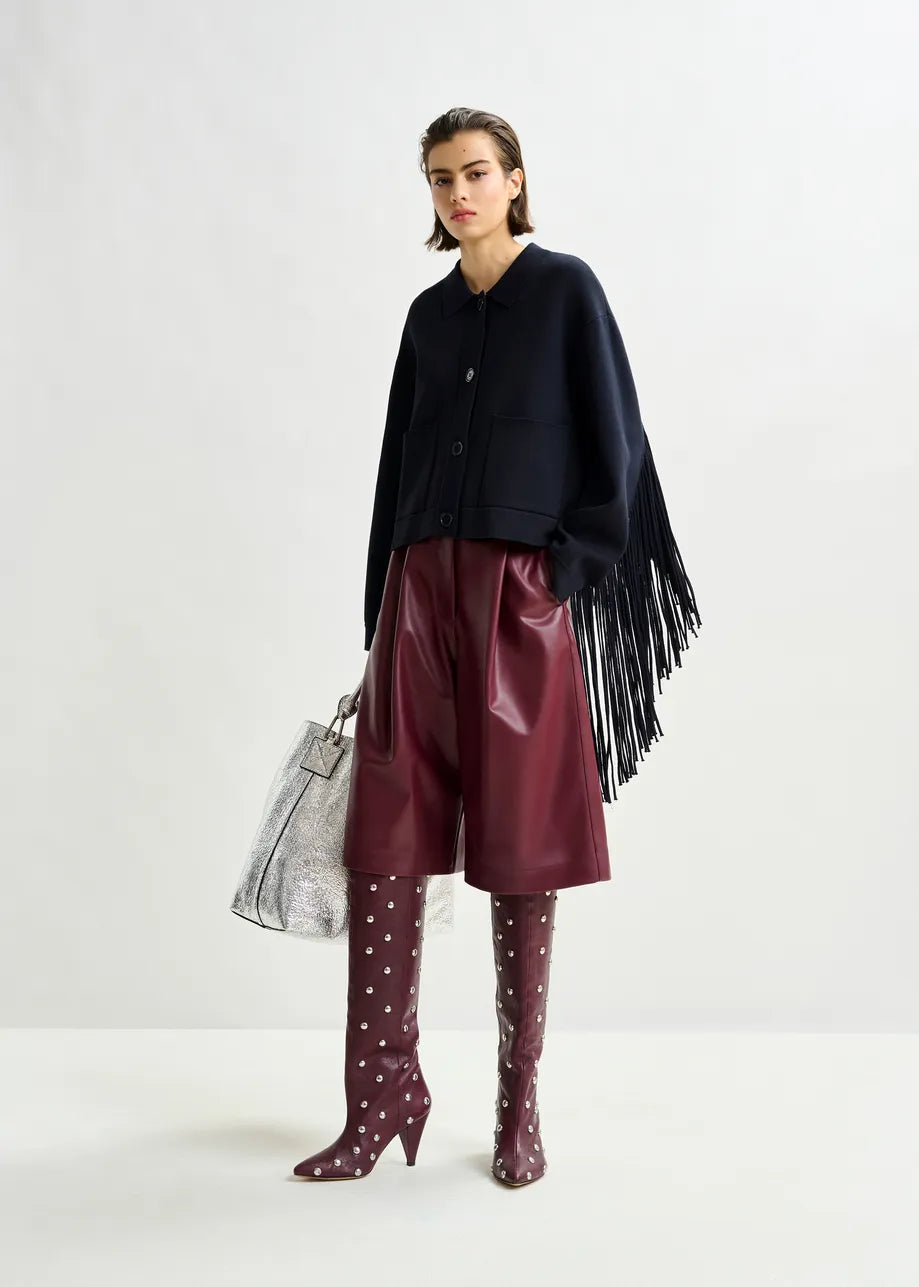 Essentiel antwerp istern cropped knitted jacket