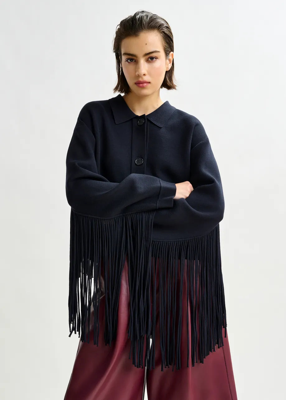 Essentiel antwerp istern cropped knitted jacket