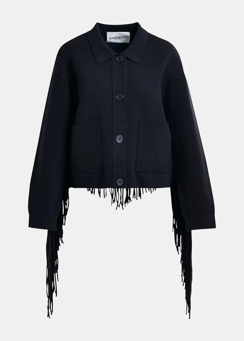 Essentiel antwerp istern cropped knitted jacket