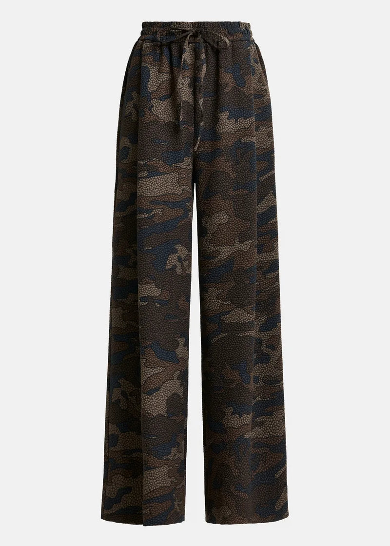 Essentiel antwerp itchy elasticated waist trousers - brown