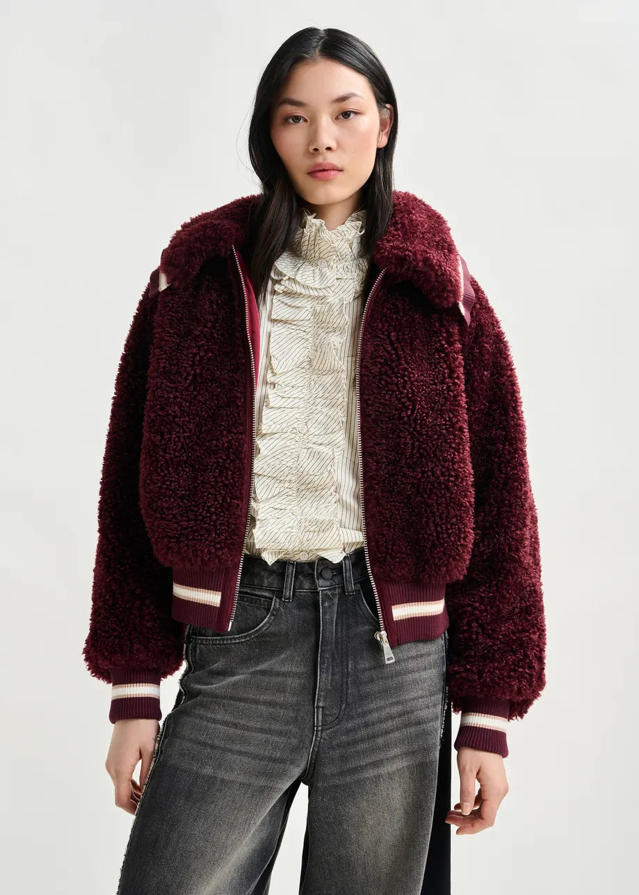 Essentiel antwerp iwill oversized faux shearling jacket