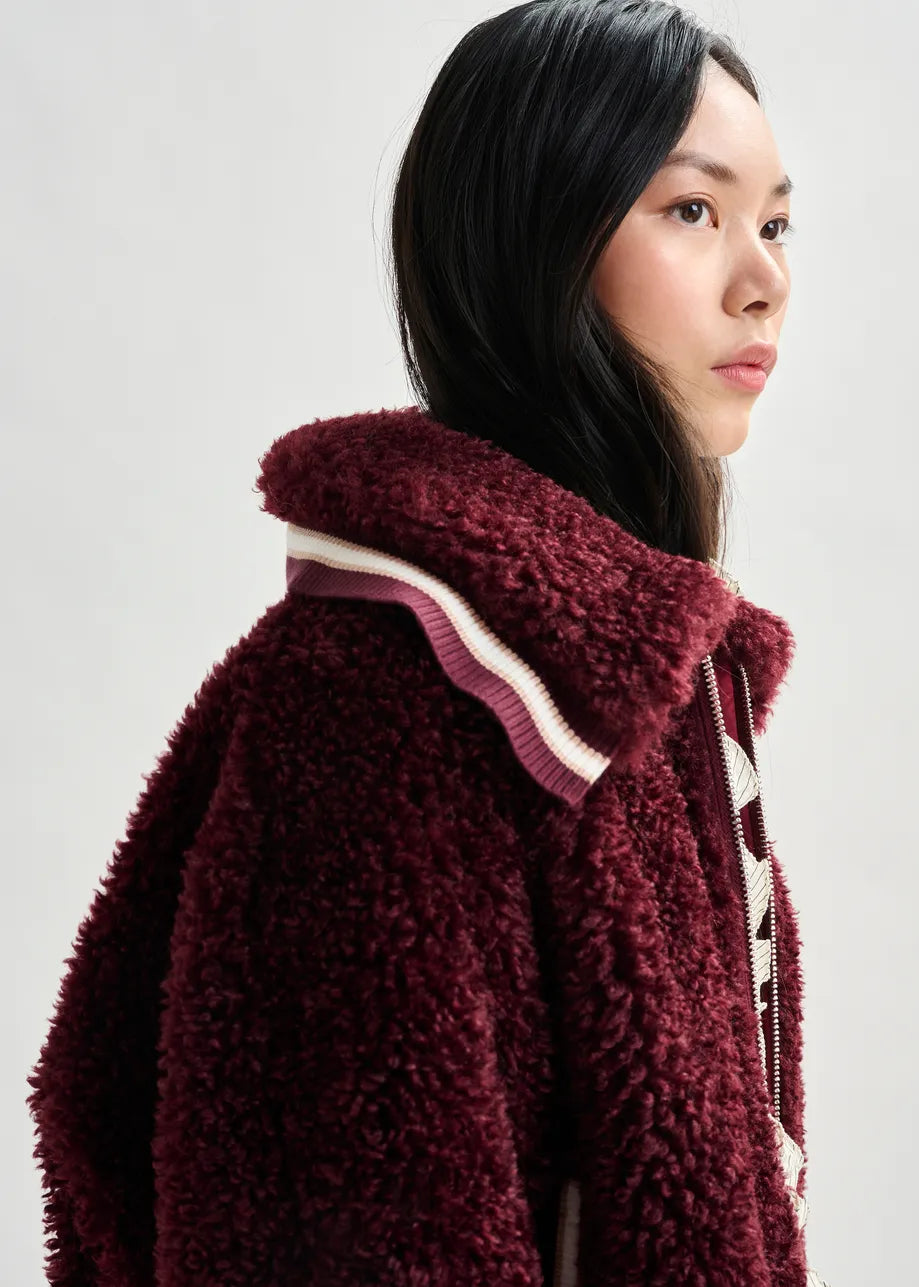Essentiel antwerp iwill oversized faux shearling jacket