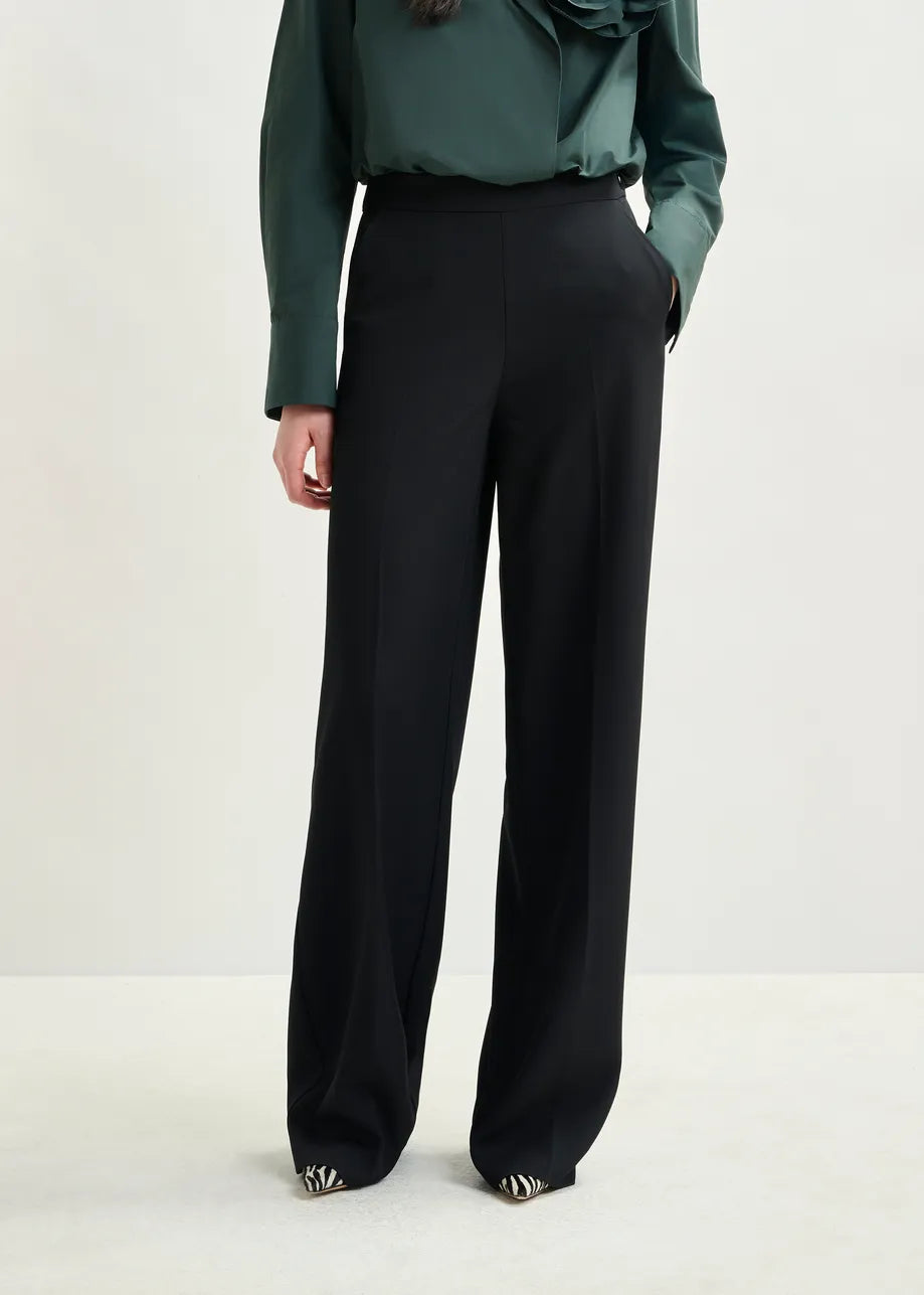 Essentiel antwerp izi wide leg trousers - black Trousers