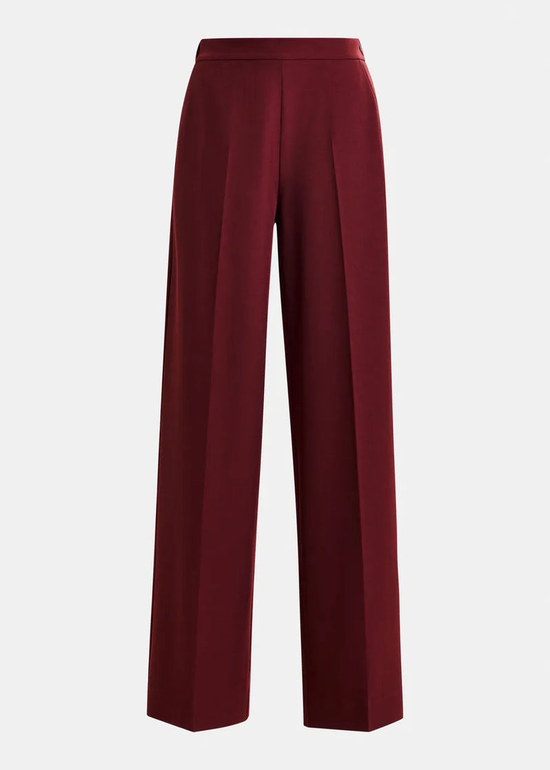 Essentiel antwerp izi wide leg trousers - burgundy Trousers