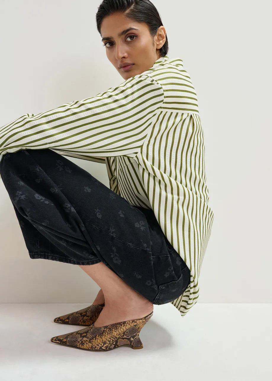 Essentiel antwerp janna striped oversized shirt