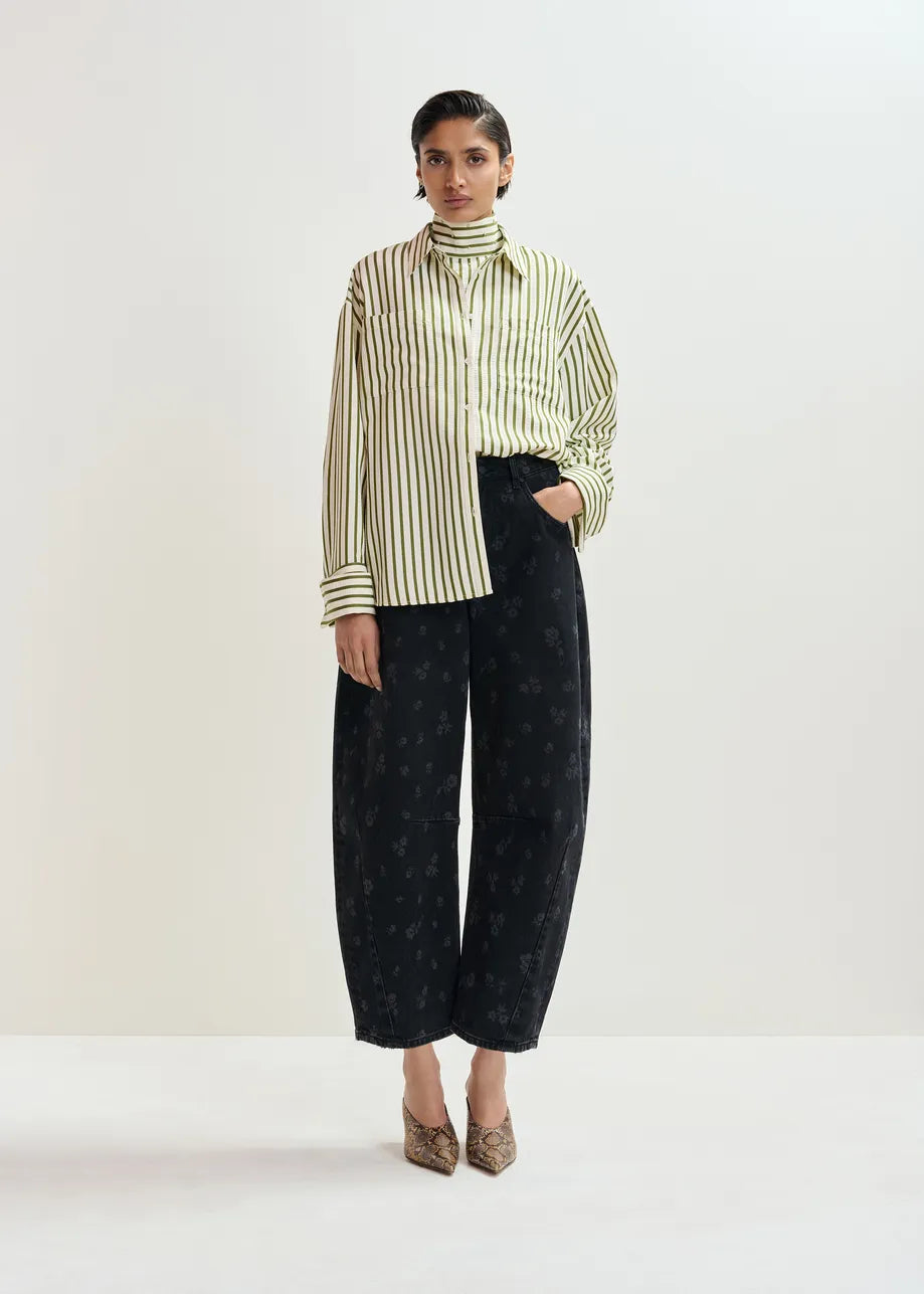 Essentiel antwerp janna striped oversized shirt