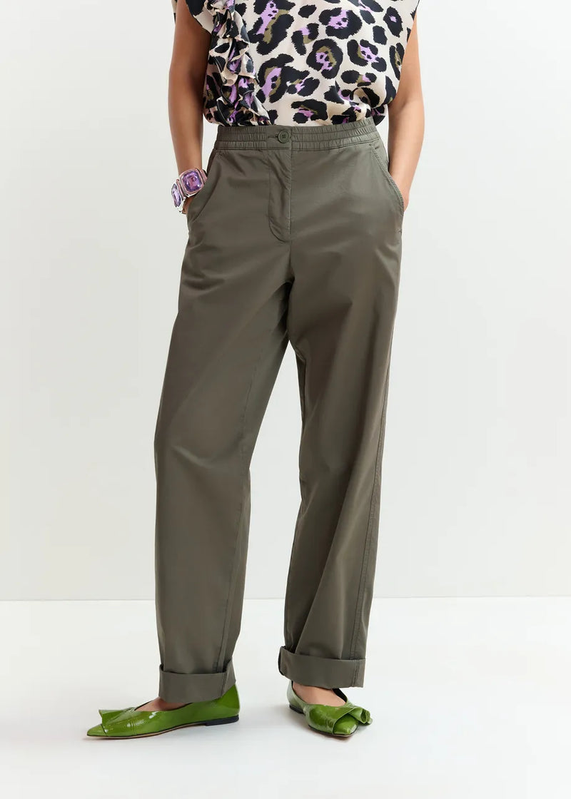 Essentiel antwerp jarne organic cotton-blend pants Trousers