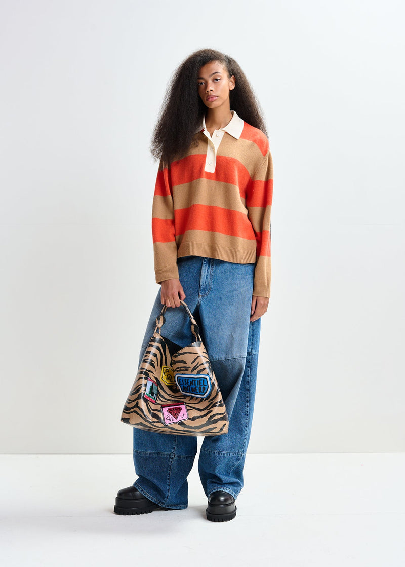 Essentiel antwerp jezebel striped polo Sweaters Essentiel