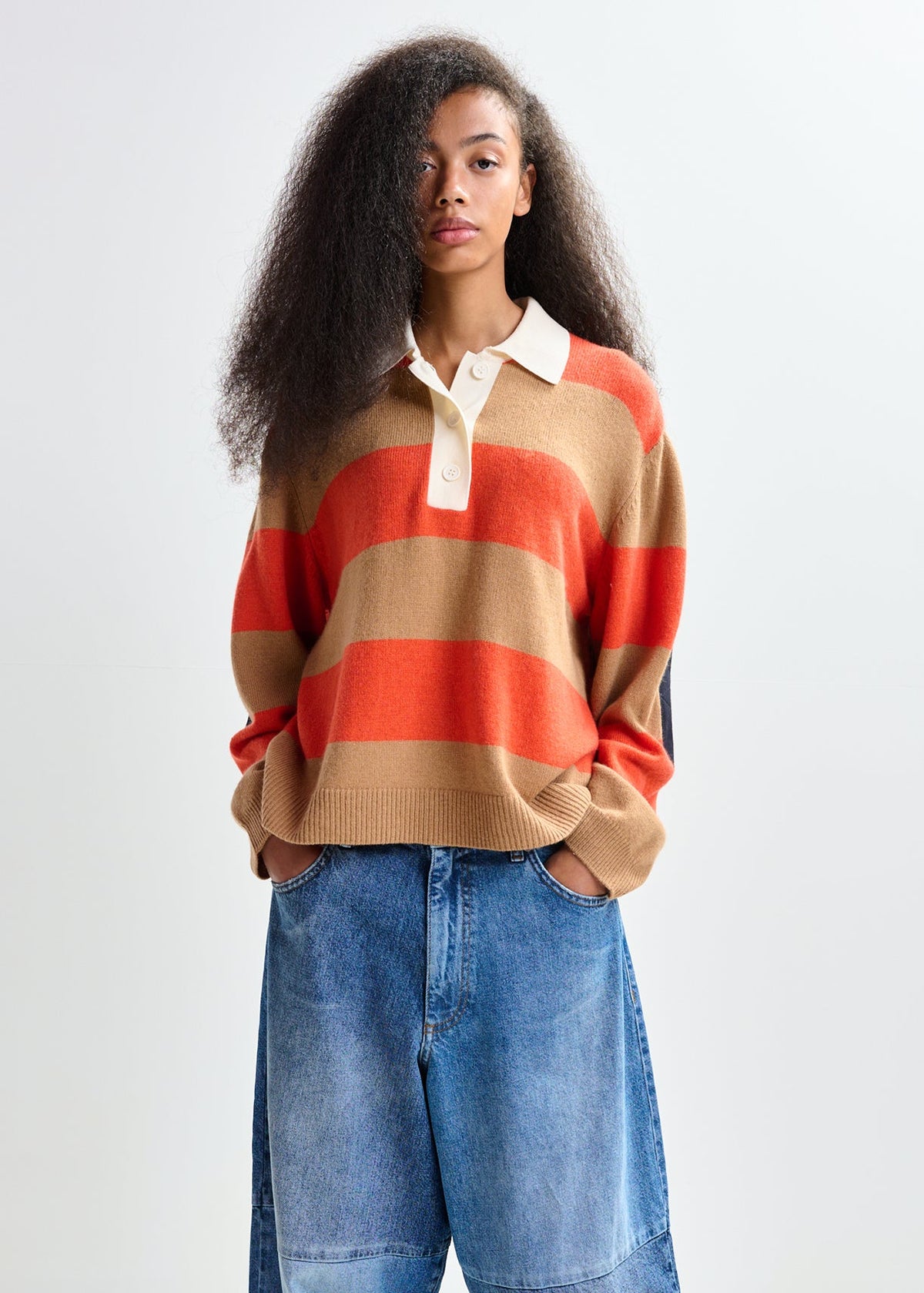 Essentiel antwerp jezebel striped polo Sweaters Essentiel