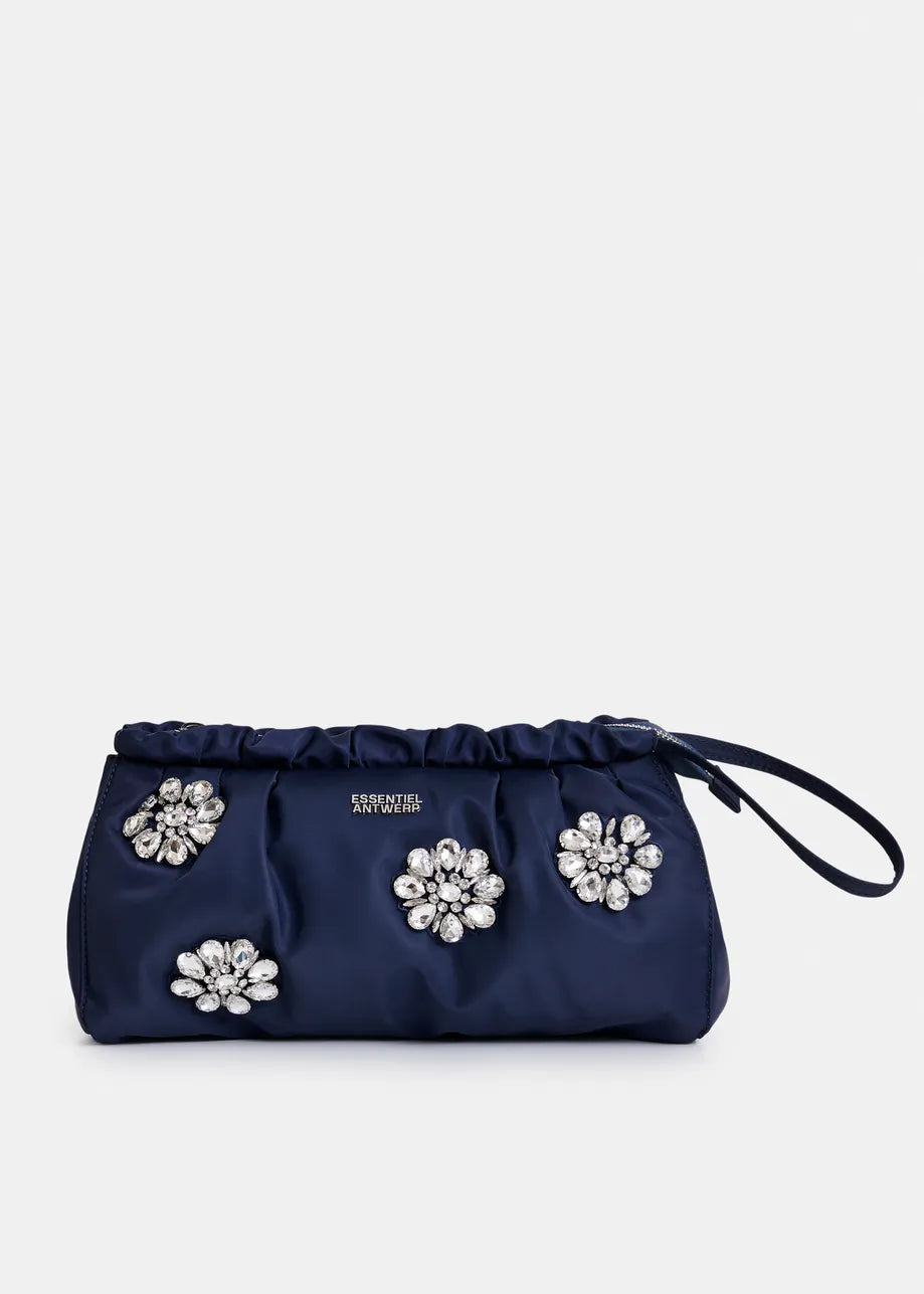 Essentiel antwerp jimone embroidered pouch - navy Bags &