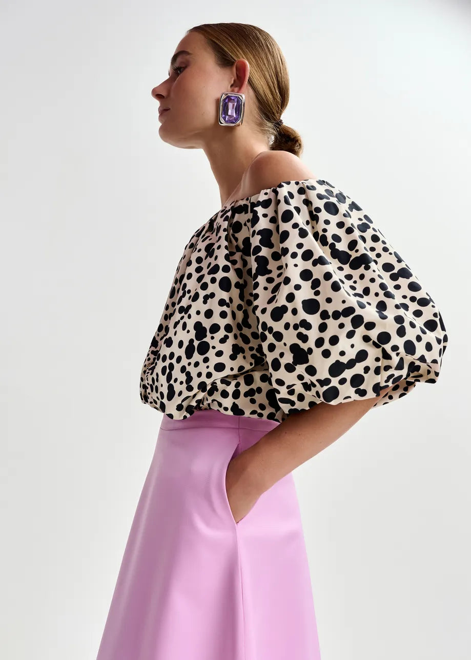 Essentiel antwerp jint gathered bodysuit with puffed