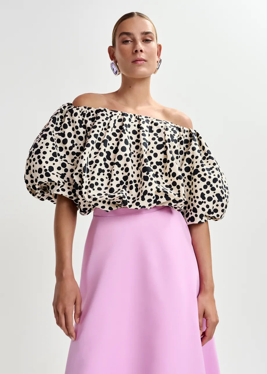 Essentiel antwerp jint gathered bodysuit with puffed